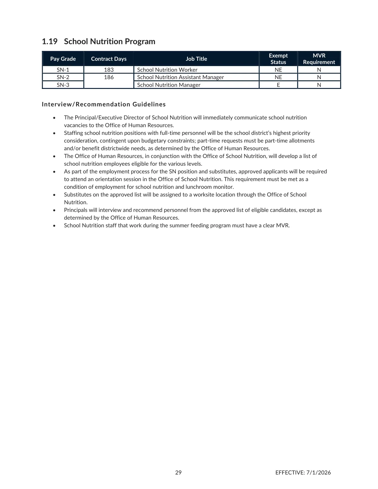Cherokee County School District (GA) School Nutrition Program Salary Schedule 2026-2027 - official salary schedule pay scale (PDF preview, page 1 of 2)