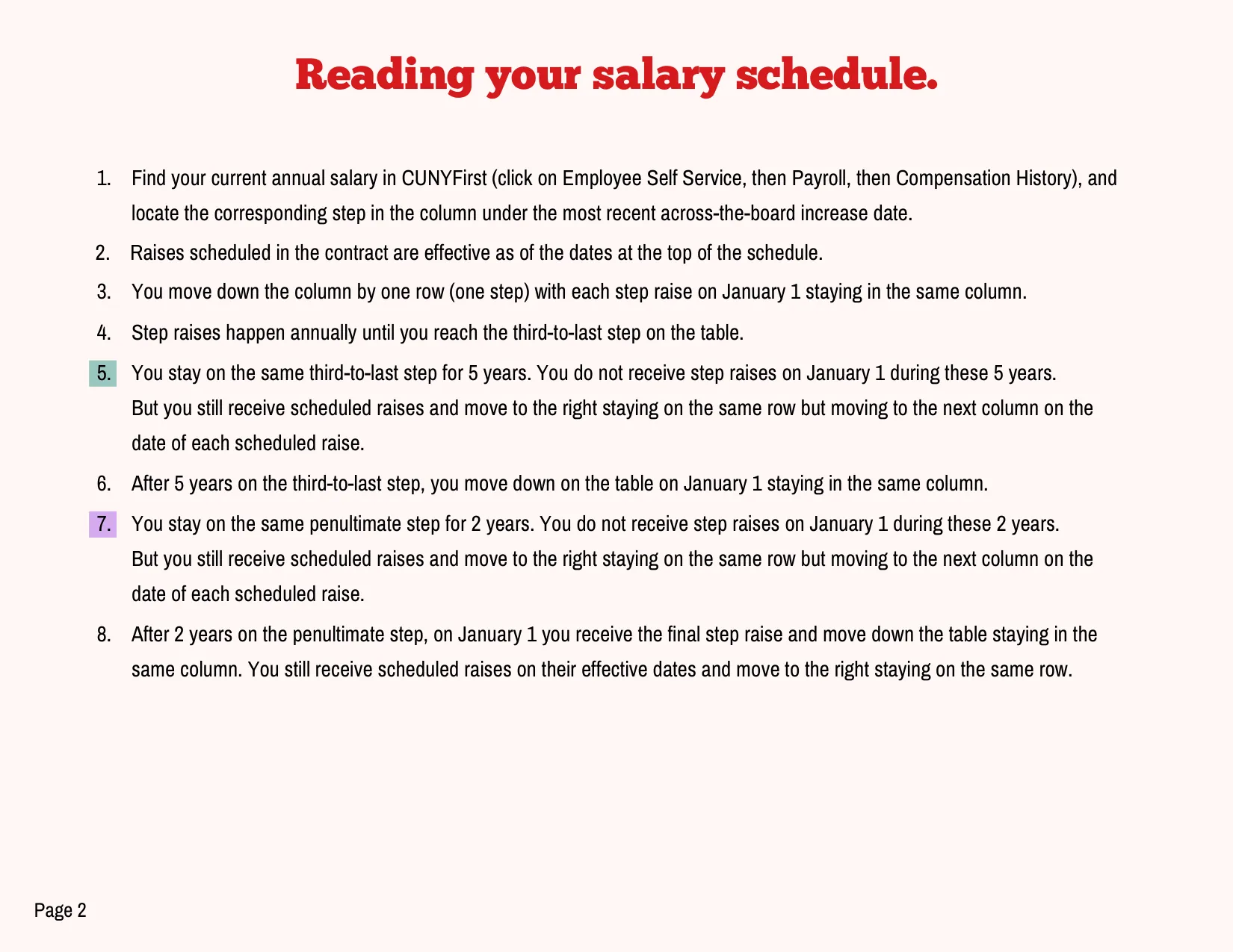 PSC-CUNY (Professional Staff Congress / CUNY) Associate Professor Salary Schedule 2023-2027 - official salary schedule pay scale (PDF preview, page 2 of 2)