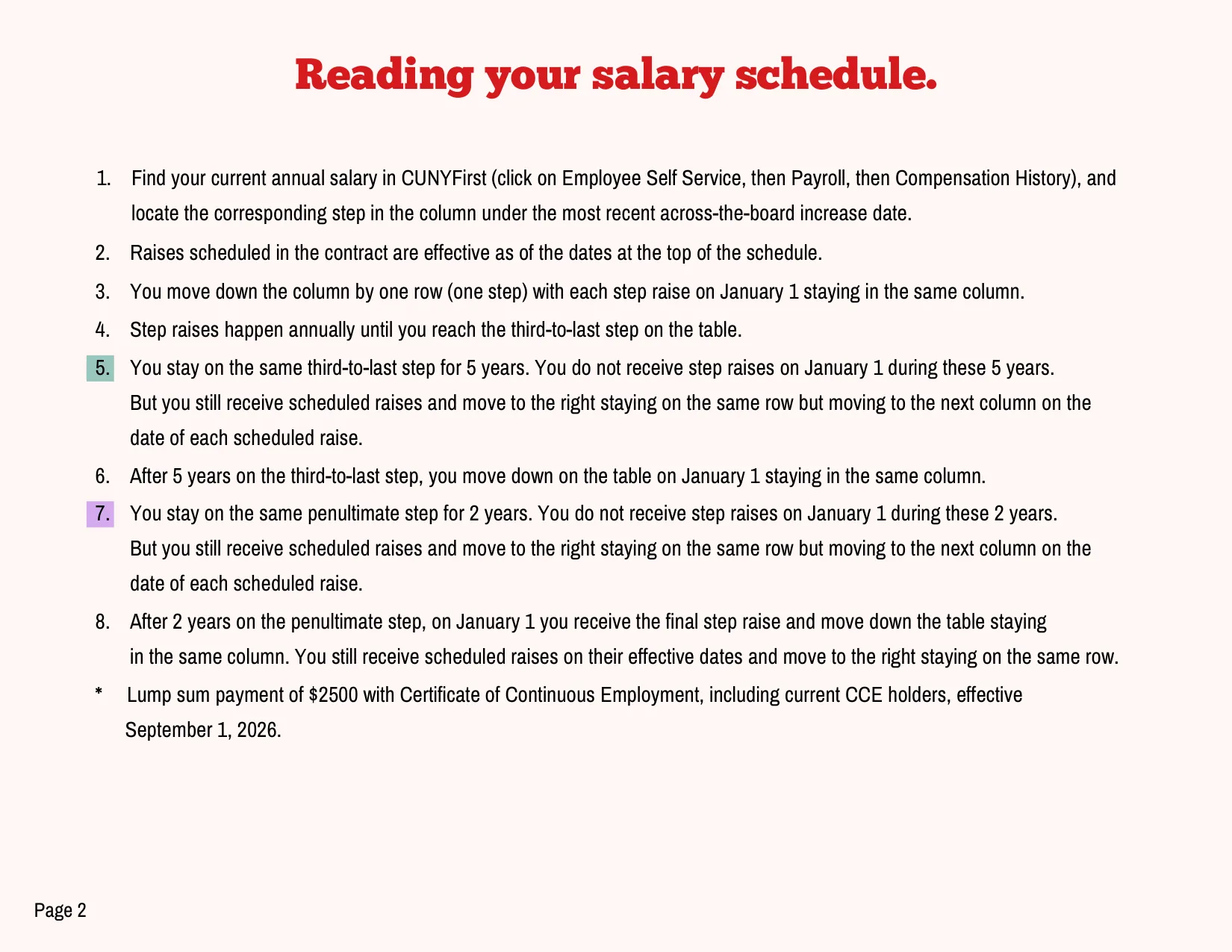 PSC-CUNY (Professional Staff Congress / CUNY) Distinguished Professor Salary Schedule 2023-2027 - official salary schedule pay scale (PDF preview, page 2 of 2)