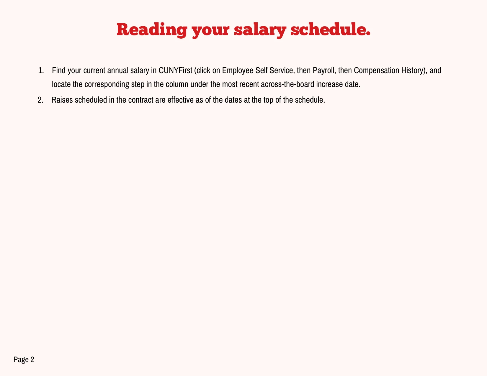 PSC-CUNY (Professional Staff Congress / CUNY) Research Professor Series Salary Schedule 2023-2027 - official salary schedule pay scale (PDF preview, page 2 of 2)