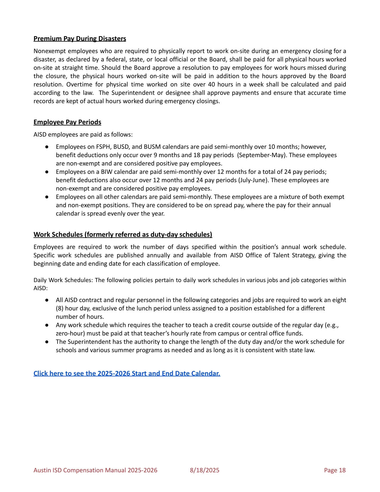 Austin ISD Professional (PRF) Pay Plan 2025-2026 - official salary schedule pay scale (PDF preview, page 22 of 75)
