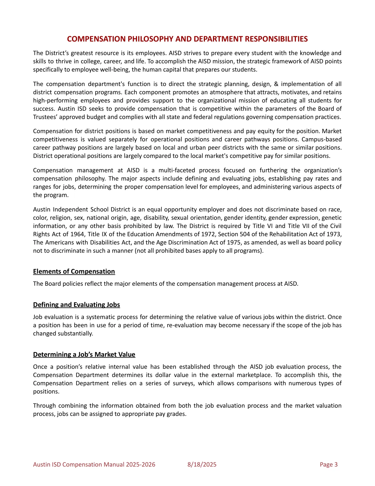 Austin ISD Professional (PRF) Pay Plan 2025-2026 - official salary schedule pay scale (PDF preview, page 7 of 75)